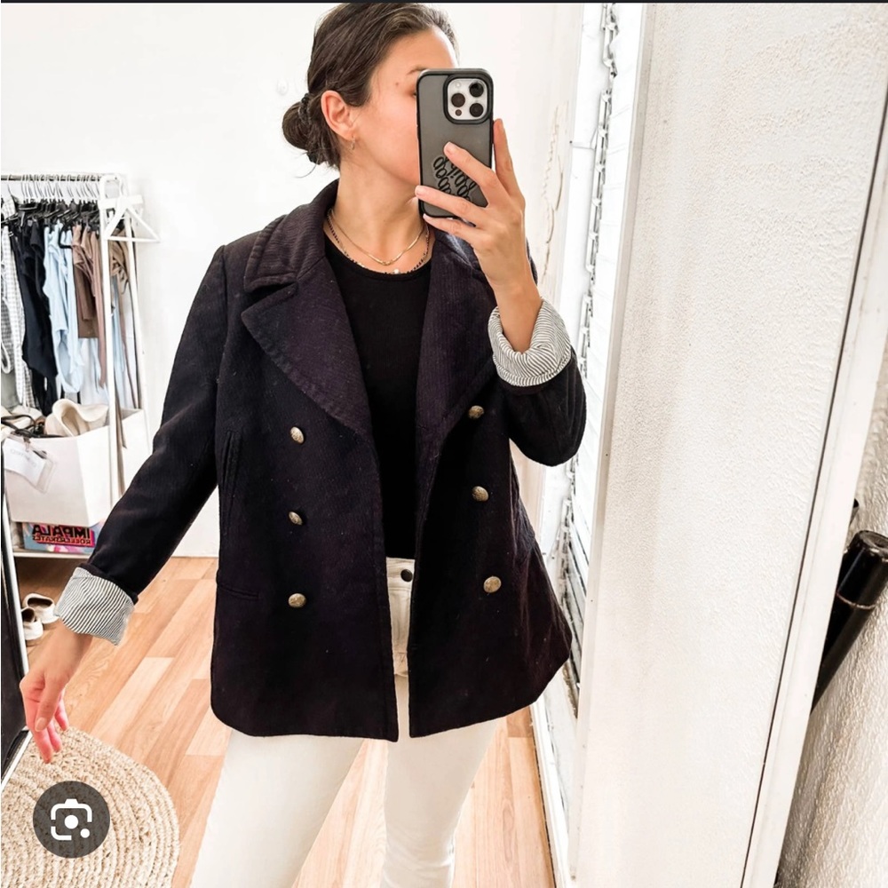 Banana Republic navy wool jacket